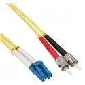 LC-ST Fiber Optic Plenum Single Mode Cable Duplex OS2 9/125 OFNP LC-ST Fiber Optic Plenum Single Mode Cable Duplex OS2 9/125 OFNP