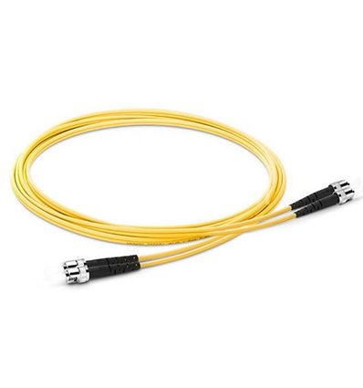 ST-ST Fiber Optic Plenim Single Mode Cable Duplex OS2 9/125 OFNP