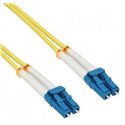 LC-LC Fiber Optic Single Mode Cable Duplex OS2 9/125 OFNR