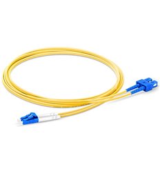 LC-SC Fiber Optic Single Mode Cable Duplex OS2 9/125 OFNR 2