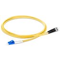 LC-ST Fiber Optic Single Mode Cable Duplex OS2 9/125 OFNR LC-ST Fiber Optic Single Mode Cable Duplex OS2 9/125 OFNR