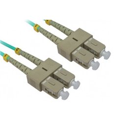 SC-SC Fiber Optic Plenum Multimode Cable Duplex OM3 50/125 OFNP 2