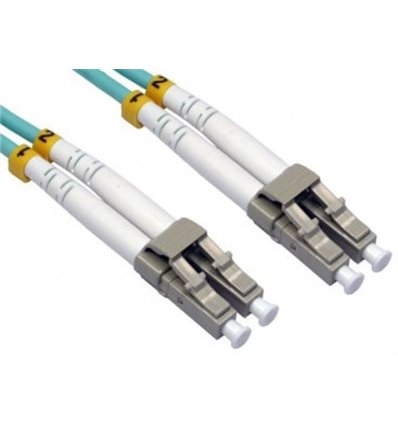 LC-LC Fiber Optic Multimode Cable Duplex OM3 50/125 OFNR