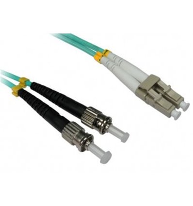 LC-ST Fiber Optic Multimode Cable Duplex OM3 50/125 OFNR