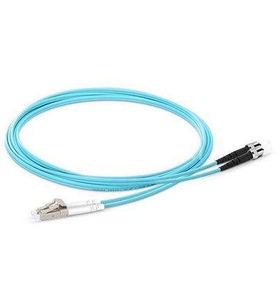 LC-ST Fiber Optic Multimode Cable Duplex OM3 50/125 OFNR