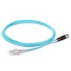 SC-ST Fiber Optic Multimode Cable Duplex OM3 50/125 OFNR