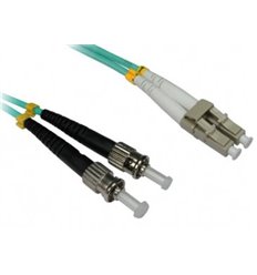 LC-ST Fiber Optic Plenum Multimode Cable Duplex OM4 50/125 OFNP 2