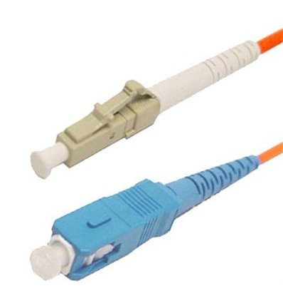 LC-SC Simplex Fiber Optic Multimode Cable OM1 62.5/125