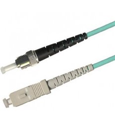 SC-ST Simplex Fiber Optic Multimode Cable OM3 50/125