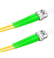 ST APC TO ST APC DUPLEX 9/125 SINGLE MODE FIBER PATCH CABLE OFNR
