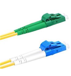 LC APC TO LC UPC DUPLEX 9/125 SINGLE MODE FIBER PATCH CABLE OFNR