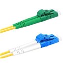 LC APC TO LC UPC DUPLEX 9/125 SINGLE MODE FIBER PATCH CABLE OFNR