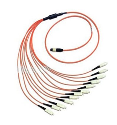 12Fiber MTP / MPO Breakout OM1 Multimode Fiber Optic Cable