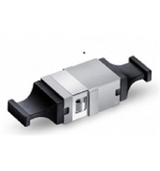 MTP/MPO Grey Fiber Optic Adapter/Mating Sleeve without Flange, Aligned Key, Up to Up