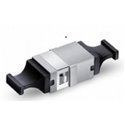 MTP/MPO Grey Fiber Optic Adapter/Mating Sleeve without Flange, Aligned Key, Up to Up