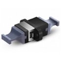 MTP/MPO Black Fiber Optic Adapter/Mating Sleeve with Flange, Opposed Key, Up to Down
