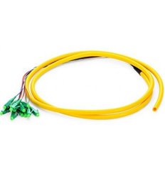 LC APC 12 Fibers OS2 Jacketed Single Mode Fiber Optic Pigtail