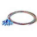 SC UPC 12 Fibers OS2 Single Mode Color Coded Fiber Optic Pigtail