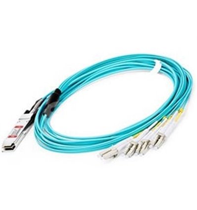 10m Extreme Networks F10-QSFP-8LC-AOC10M Compatible 40G QSFP+ to 4 Duplex LC Breakout Active Optical Cable