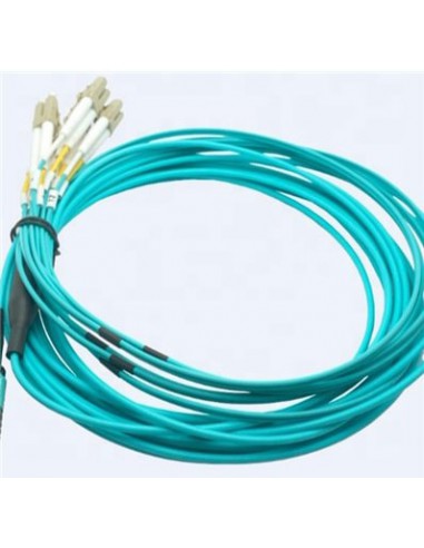 15m Generic Compatible 40G QSFP+ to 4 Duplex LC Breakout Active Optical Cable