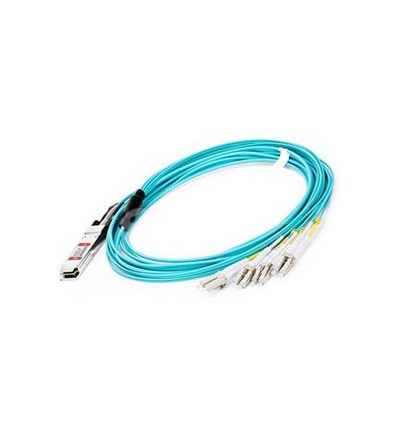 20m Generic Compatible 40G QSFP+ to 4 Duplex LC Breakout Active Optical Cable
