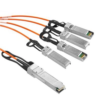 3m Cisco QSFP-4X10G-AOC3M Compatible 40G QSFP+ to 4x10G SFP+ Breakout  Active Optical Cable