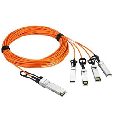 3m Brocade 40G-QSFP-4SFP-AOC-0301 Compatible 40G QSFP+ to 4x10G SFP+ Breakout Active Optical Cable