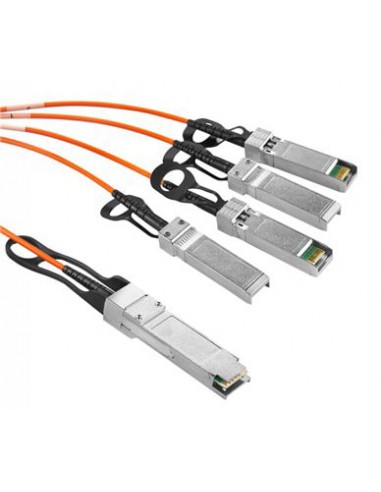 30m H3C QSFP-4X10G-D-AOC-1M Compatible 40G QSFP+ to 4x10G SFP+ Breakout Active Optical Cable