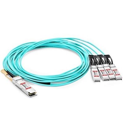 1m Brocade 100G-Q28-S28-AOC-0101 Compatible 100G QSFP28 to 4x25G SFP28 Breakout Active Optical Cable