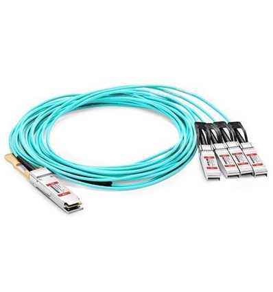 15m Extreme Networks Compatible 100G QSFP28 to 4x25G SFP28 Breakout Active Optical Cable