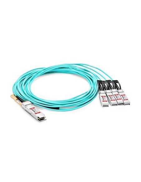 15m Extreme Networks Compatible 100G QSFP28 to 4x25G SFP28 Breakout Active Optical Cable