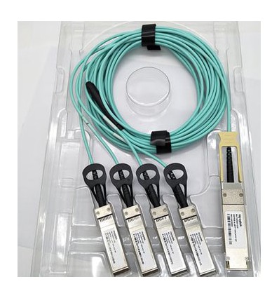 10m Generic Compatible 100G QSFP28 to 4x25G SFP28 Breakout Active Optical Cable