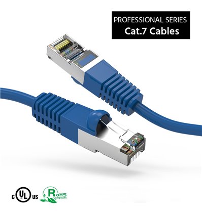10Ft Cat7 Ethernet Cable Blue