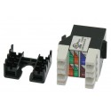 Cat.5E Keystone Jack 180° RJ45 110 Type