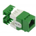 Cat.5E Keystone Jack 180° RJ45 110 Type