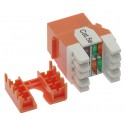 Cat.5E Keystone Jack 180° RJ45 110 Type