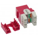 Cat.5E Keystone Jack 180° RJ45 110 Type