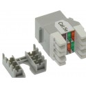 Cat.6 Keystone Jack 180° RJ45 110 Type