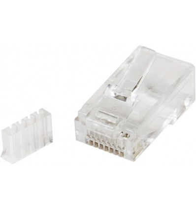 RJ45 Cat6a Solid Crimp Connector with Insert