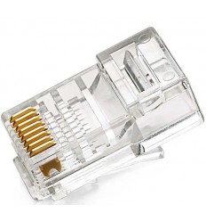 RJ45 Cat6a Solid Crimp Connector with Insert 2