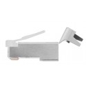 RJ45 Cat6a Solid Shielded Crimp Connector with Insert