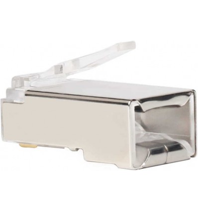 RJ45 Cat6a Solid Shielded Crimp Connector with Insert