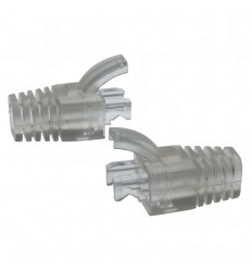 Strain Relief Clear Boot for Cat6 UTP RJ45 100pack 2