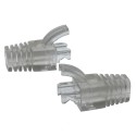 Strain Relief Clear Boot for Cat6 UTP RJ45 100pack