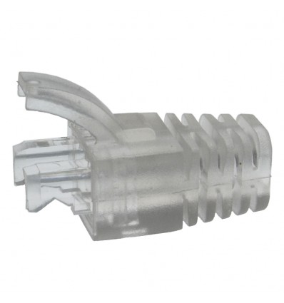 Strain Relief Clear Boot for Cat6 UTP RJ45 100pack