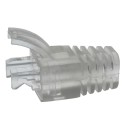 Strain Relief Clear Boot for Cat6 UTP RJ45 100pack