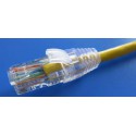 Strain Relief Clear Boot for Cat6 UTP RJ45 100pack