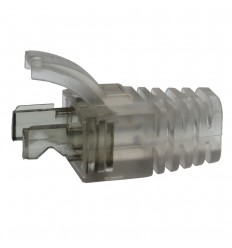 Strain Relief Clear Boot for Cat6 Shielded RJ45 100pack