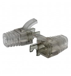 Strain Relief Clear Boot for Cat6 Shielded RJ45 100pack 2