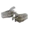 Strain Relief Clear Boot for Cat6 Shielded RJ45 100pack